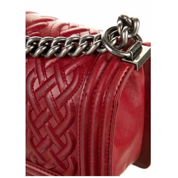 Red Chanel Boy Bag Celtic - Picture 4 of 5